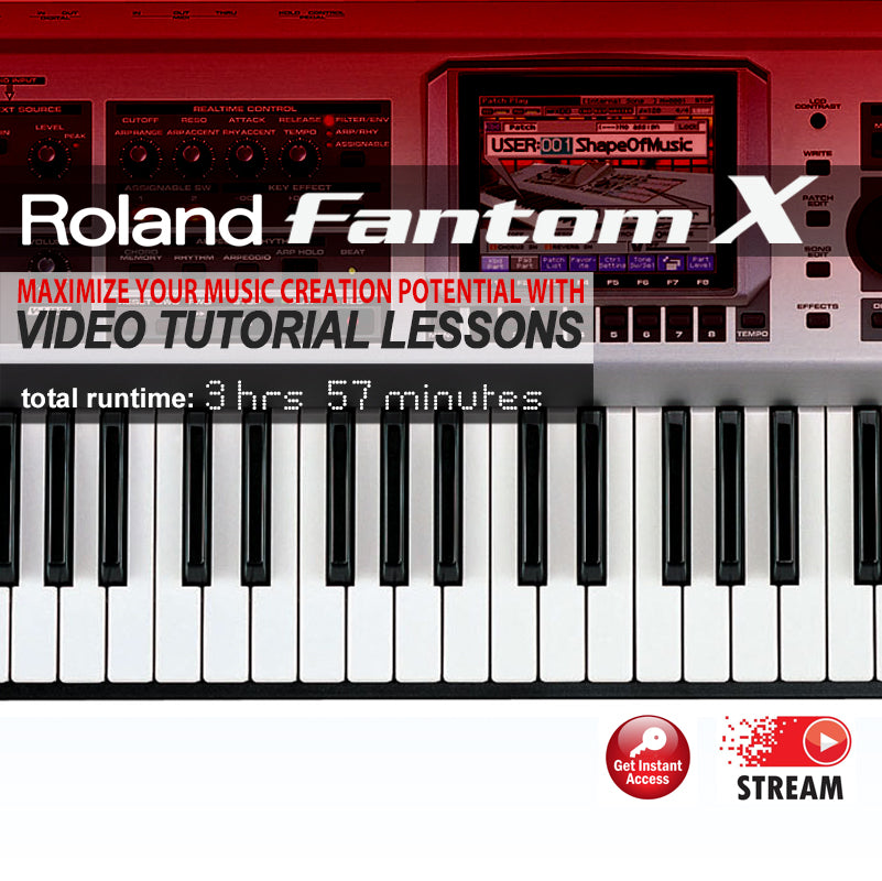 Roland Fantom X Video Tutorial Lessons