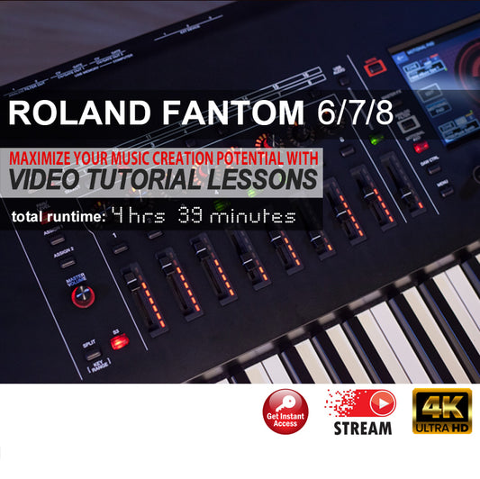 Roland Fantom Video Video Tutorial Lessons in 4K