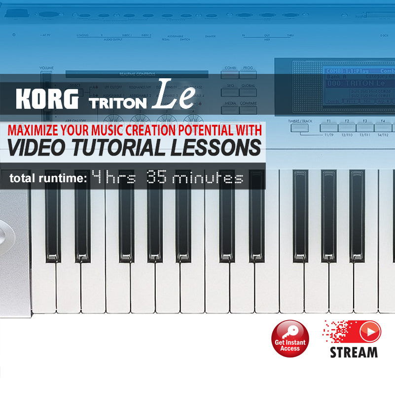 Korg Triton Le Video Tutorial Lessons